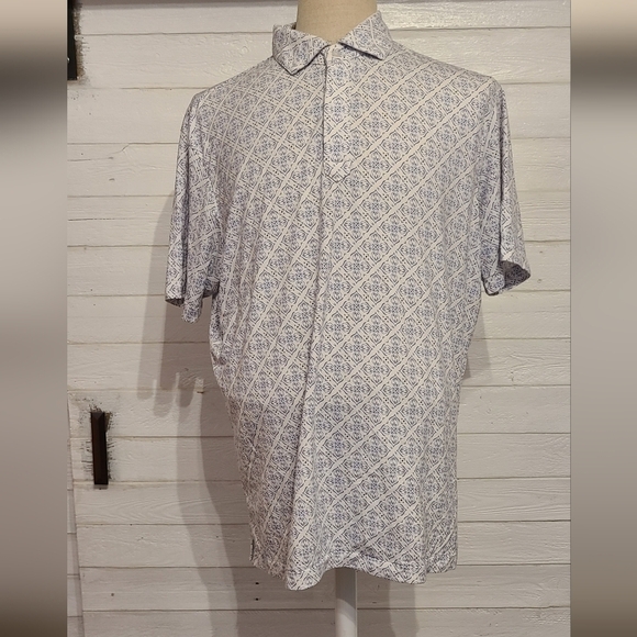 Daniel Cremieux Other - Daniel Cremieux Men's polo blue white shirt size XL